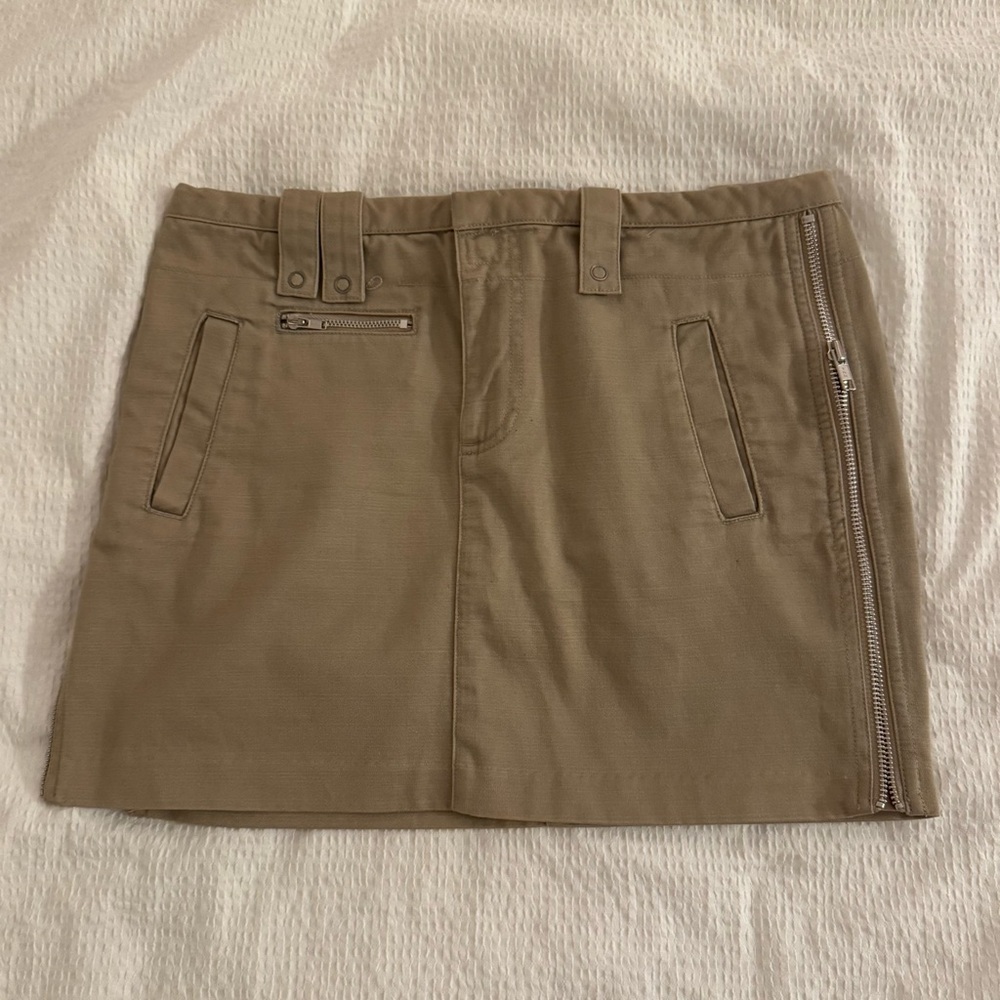 Armani Exchange Vintage Beige Mini Skirt